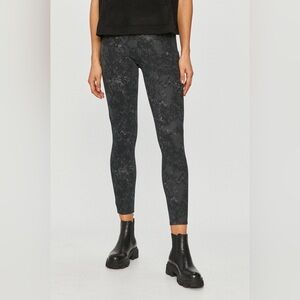 Spanx Jean-ish Ankle Leggings Grey Marble Women’s Size Large